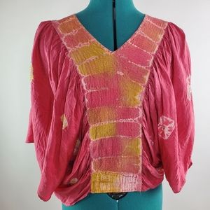 Silk boho top